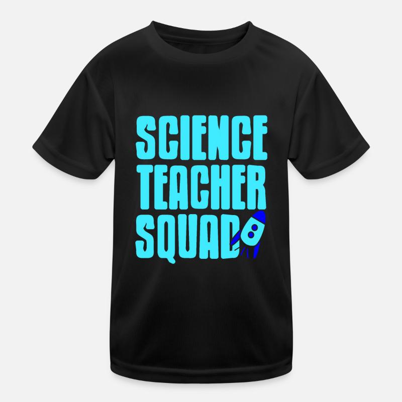 Science Teacher Squad Retro Teacher Designs Kinder Funktions-T-Shirt