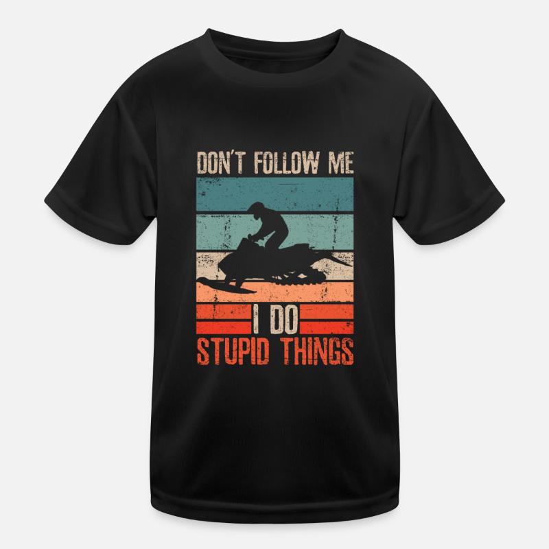 Left my snowmobile snowmobile Kids Functional T-Shirt