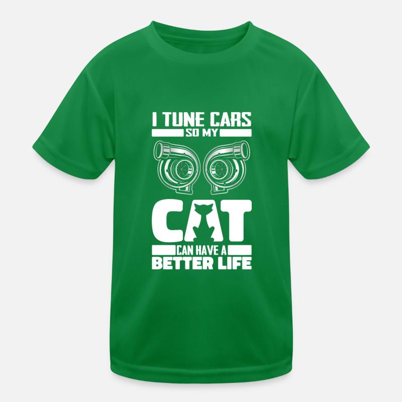 Screwdriver Tuning Tuner Cat Kids Functional T-Shirt