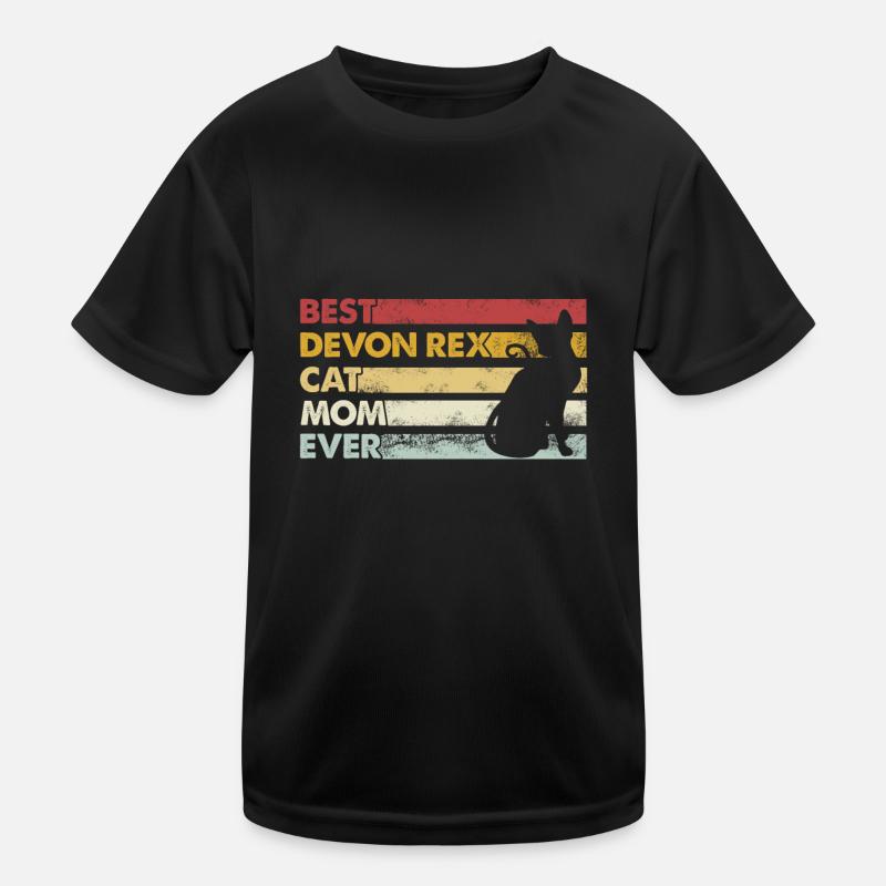 Meilleure maman de tous les temps - Devon Rex Cat T-shirt sport Enfant