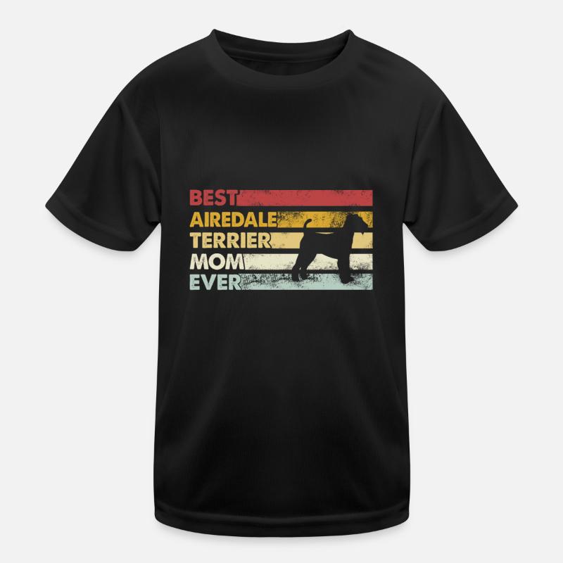 Meilleure mère de tous les temps - Airedale Terrier T-shirt sport Enfant