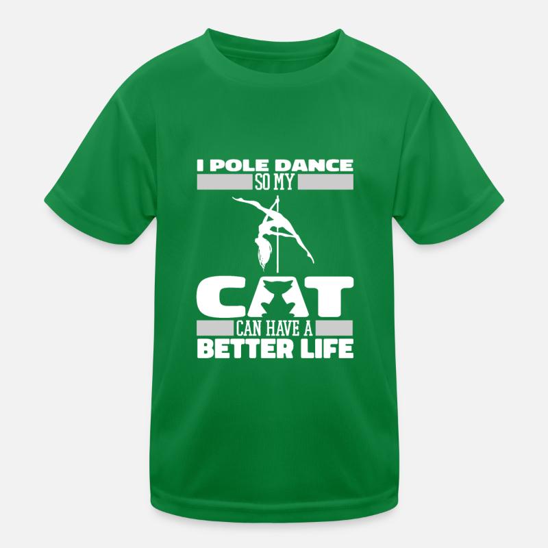 Chat de Pole Dancing T-shirt sport Enfant