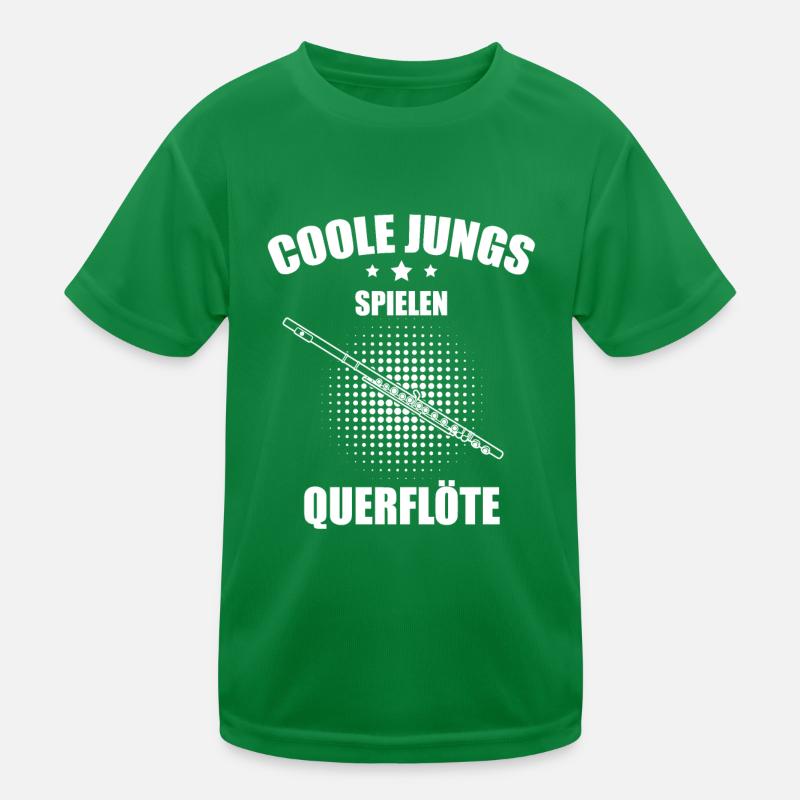Querflöte Querflötenspieler Querflötist Kinder Funktions-T-Shirt
