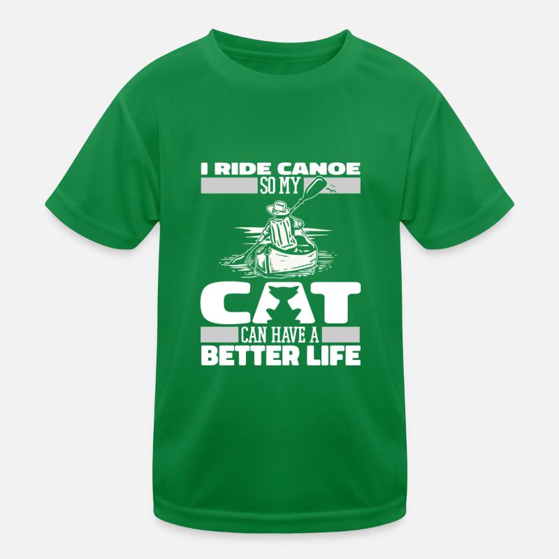 Canoë Canoéiste Chat T-shirt sport Enfant