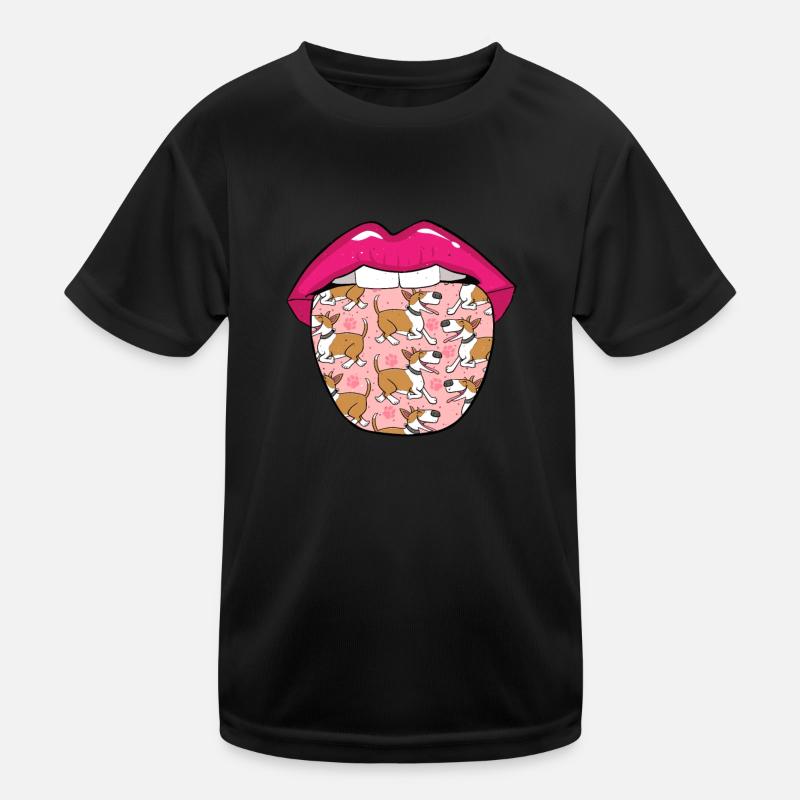 Langue de Bull Terrier T-shirt sport Enfant