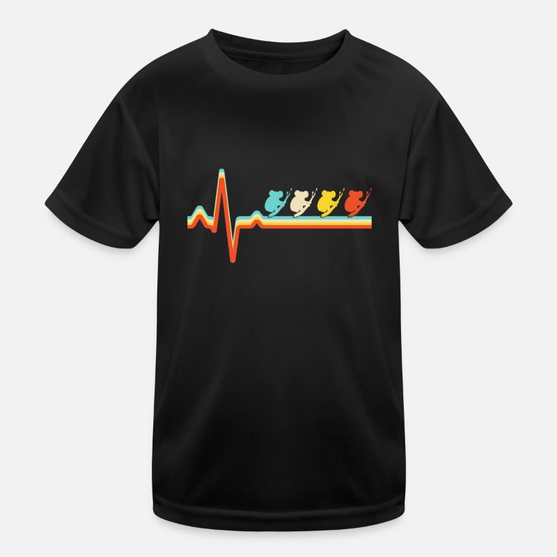 Koala Retro Herzschlag Kinder Funktions-T-Shirt