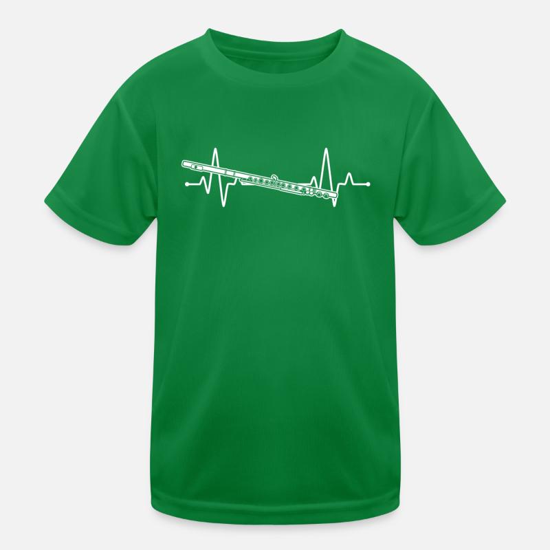 Querflöte Querflötenspieler Querflötist Kinder Funktions-T-Shirt