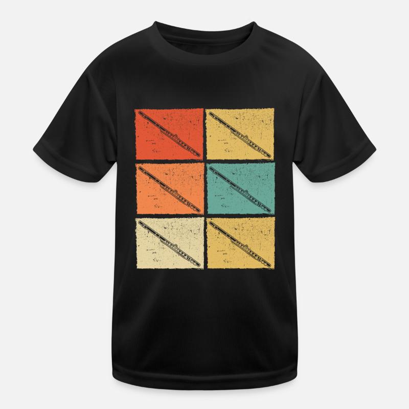 Querflöte Querflötenspieler Querflötist Kinder Funktions-T-Shirt