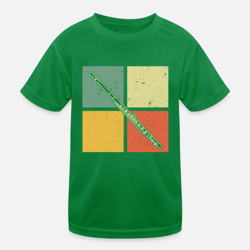 Querflöte Querflötenspieler Querflötist Kinder Funktions-T-Shirt