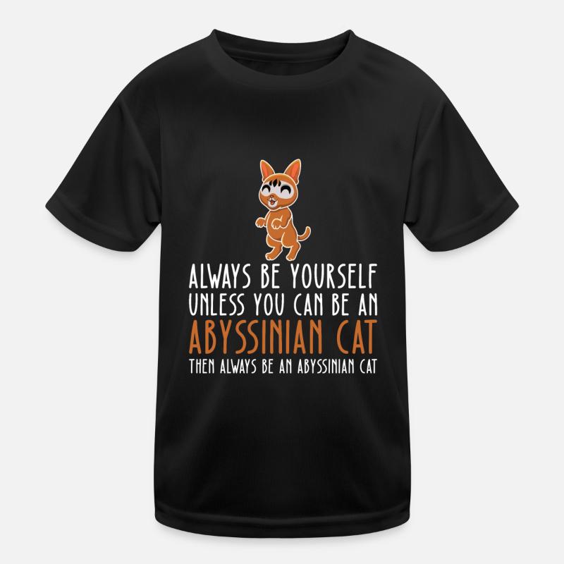 Soyez vous-même - Chat abyssin T-shirt sport Enfant