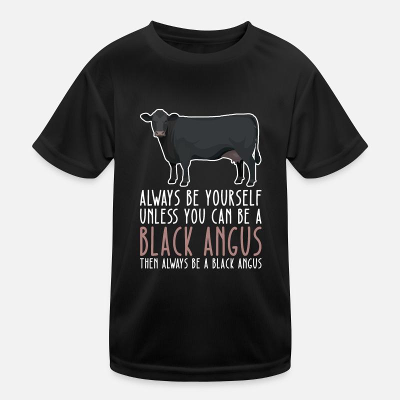 Sei Du Selbst – Black Angus Kinder Funktions-T-Shirt
