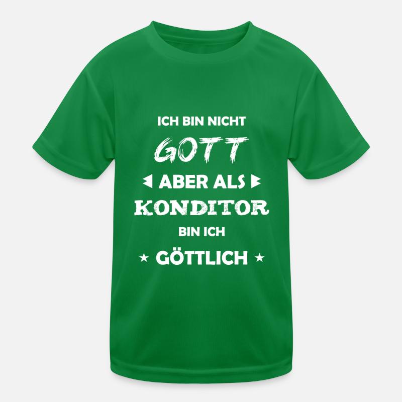 Konditor Geschenk Spruch Kinder Funktions-T-Shirt
