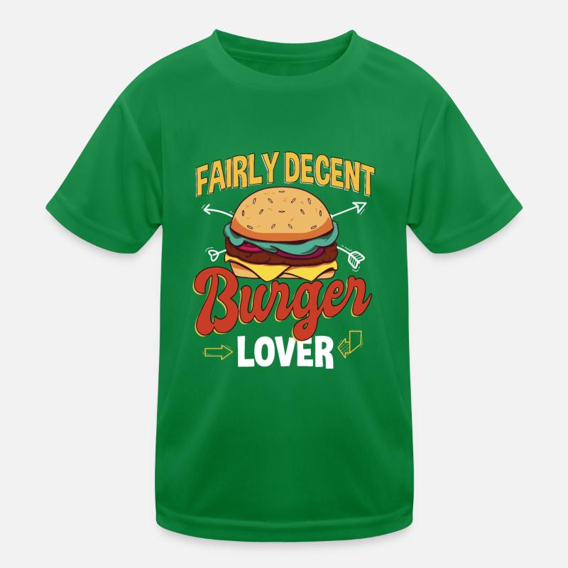 Pretty decent burger lover Kids Functional T-Shirt