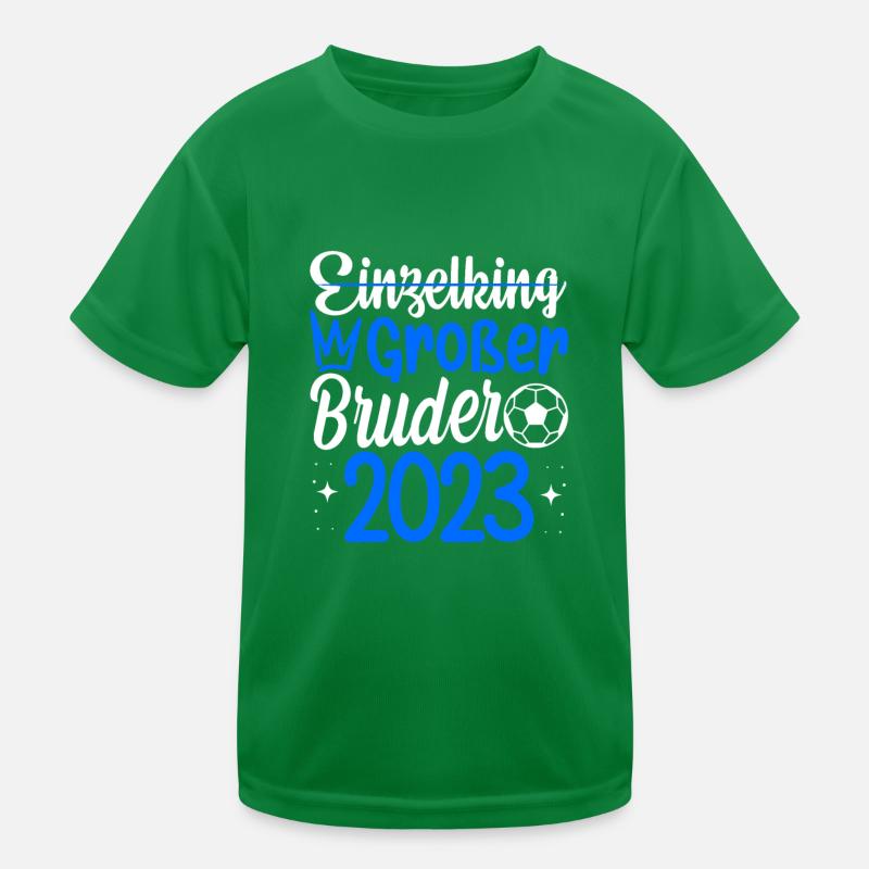 Jungen Ich werde Großer Bruder 2023 Geburt Spruch Kinder Funktions-T-Shirt