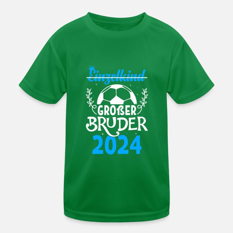 Jungen Ich werde Großer Bruder 2024 Geburt Spruch Kinder Funktions-T-Shirt