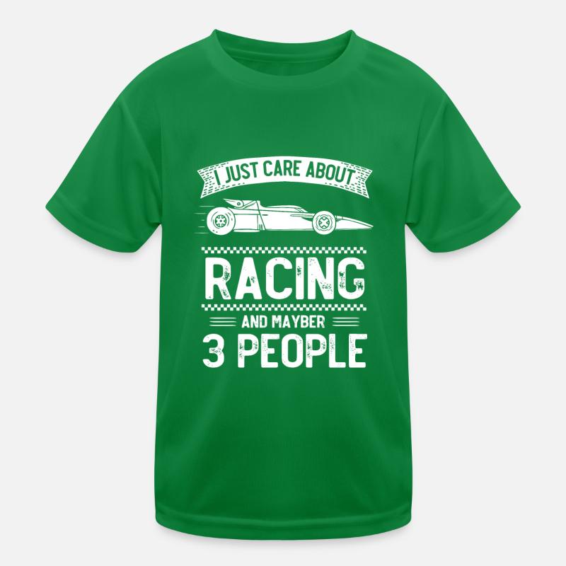 Course de voitures à sous T-shirt sport Enfant