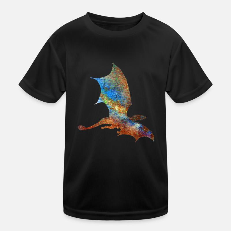 Colored dragon Kids Functional T-Shirt