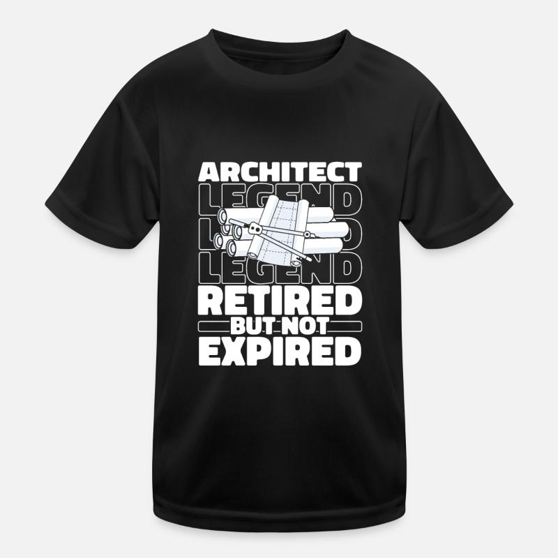 Retired Architect Architecture Kids Functional T-Shirt