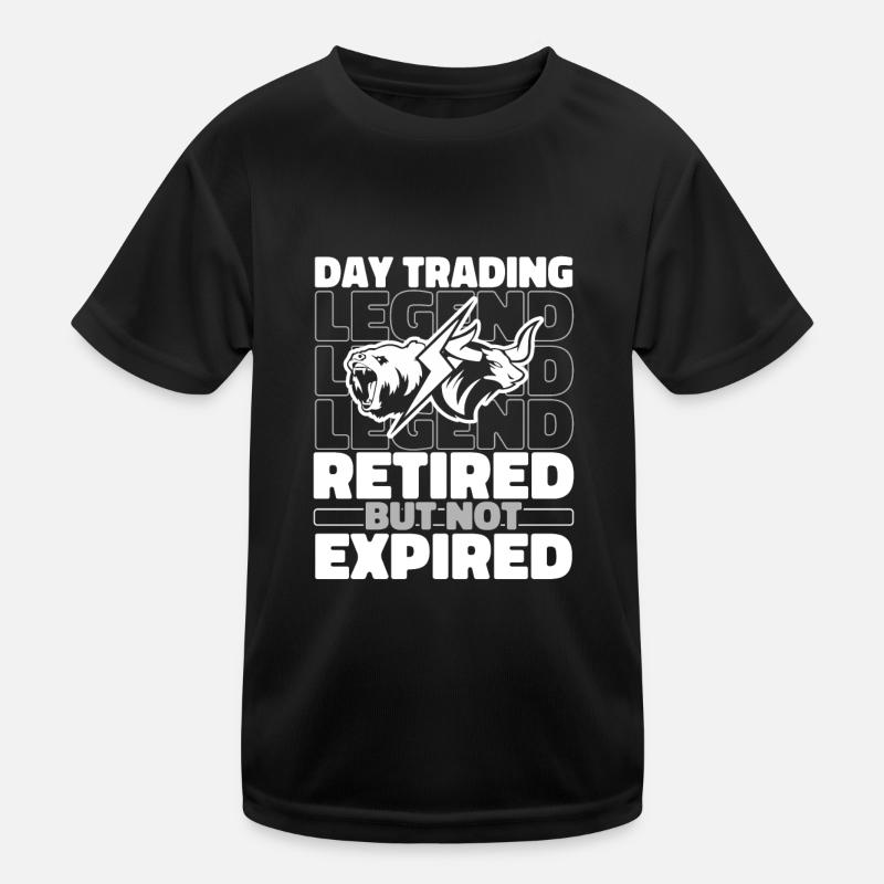 Retraités Day Trading Day Trader T-shirt sport Enfant