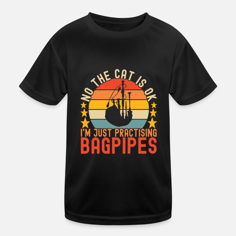 Dudelsack Dudelsackspieler Kinder Funktions-T-Shirt