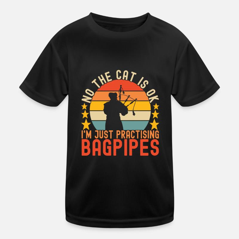 Dudelsack Dudelsackspieler Kinder Funktions-T-Shirt