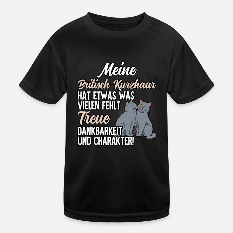 Britisch Kurzhaar Katze Kinder Funktions-T-Shirt