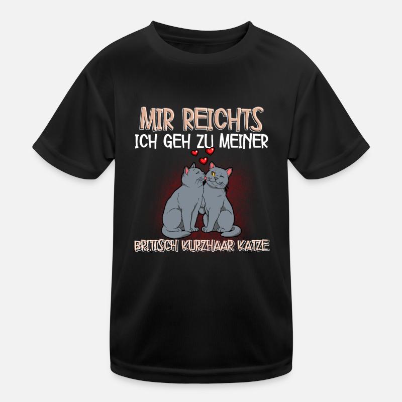Britisch Kurzhaar Katze Kinder Funktions-T-Shirt