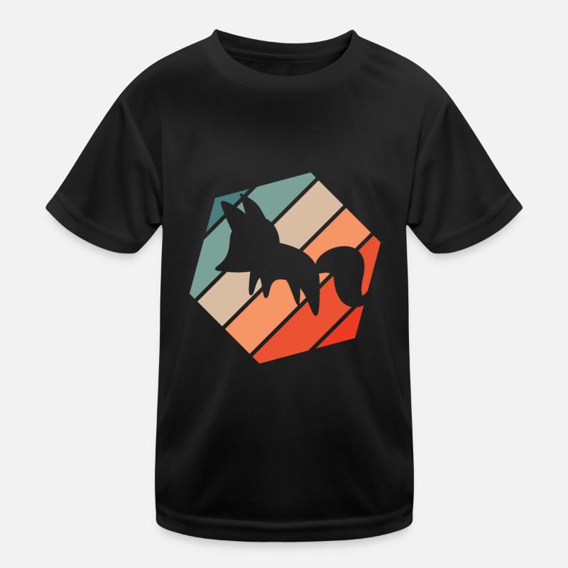 Fuchs Retro Kinder Funktions-T-Shirt