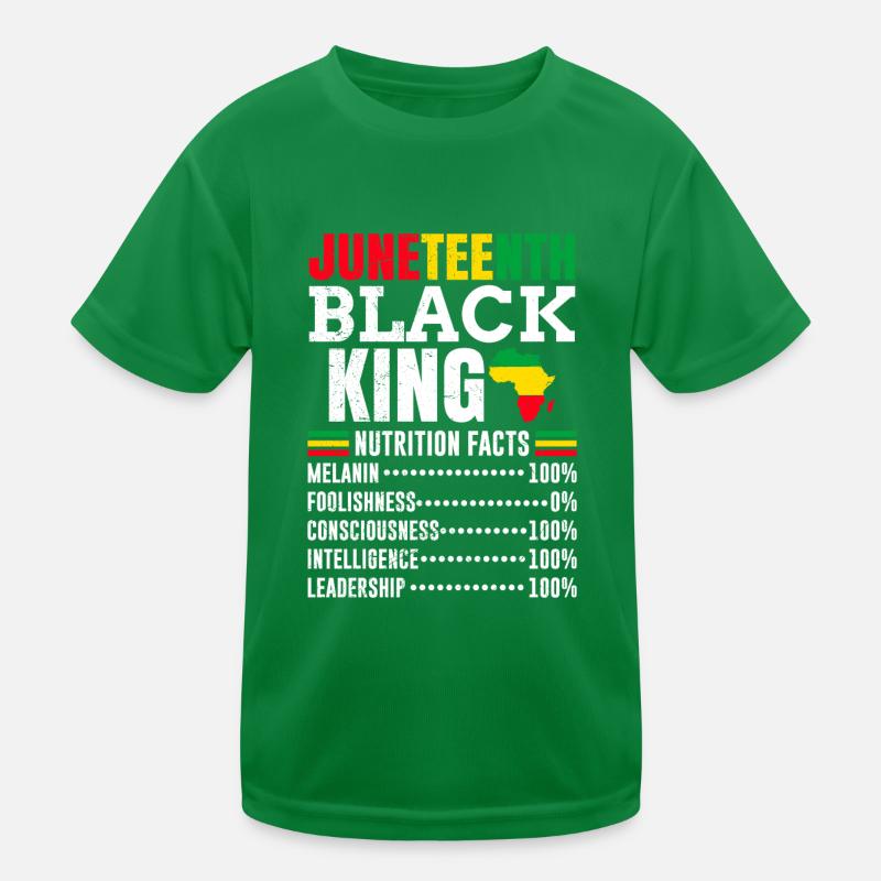 Juneteenth Black History Black King Afrika Kinder Funktions-T-Shirt