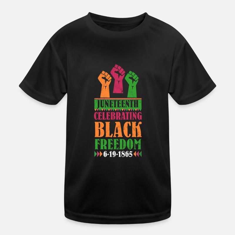 Juneteenth Freiheit Black History Amerika Afrika Kinder Funktions-T-Shirt