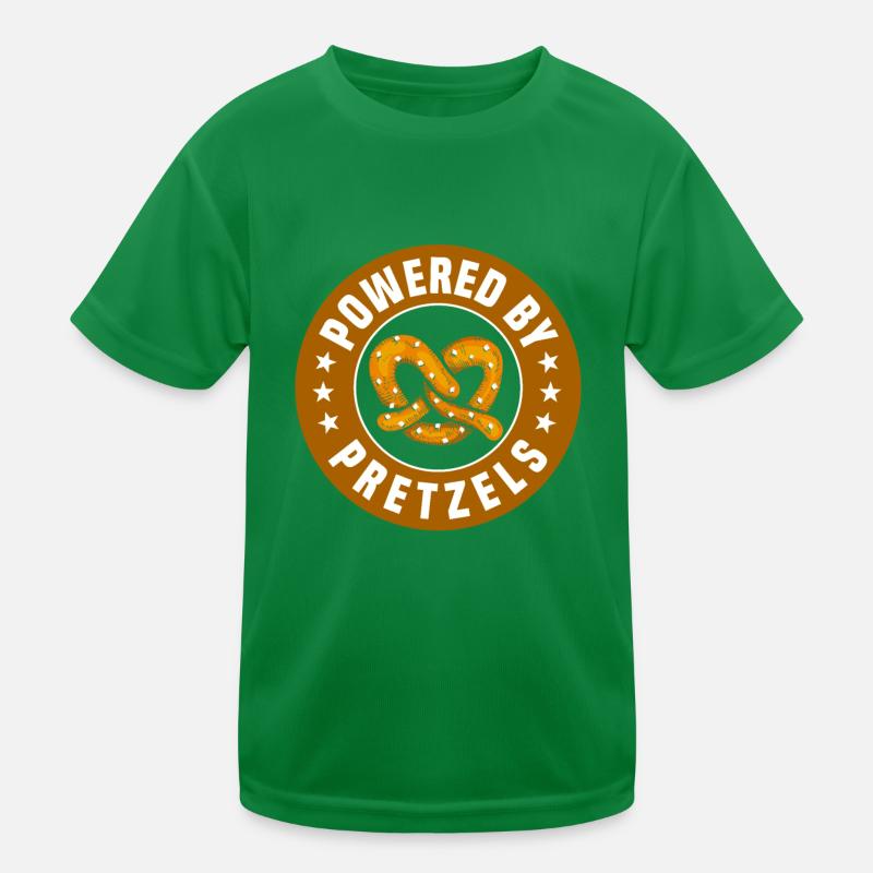 Angetrieben Von Brezel Kinder Funktions-T-Shirt