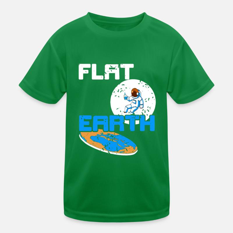 FLAT Earth Retro Vintage Flat Earther Society Kinder Funktions-T-Shirt