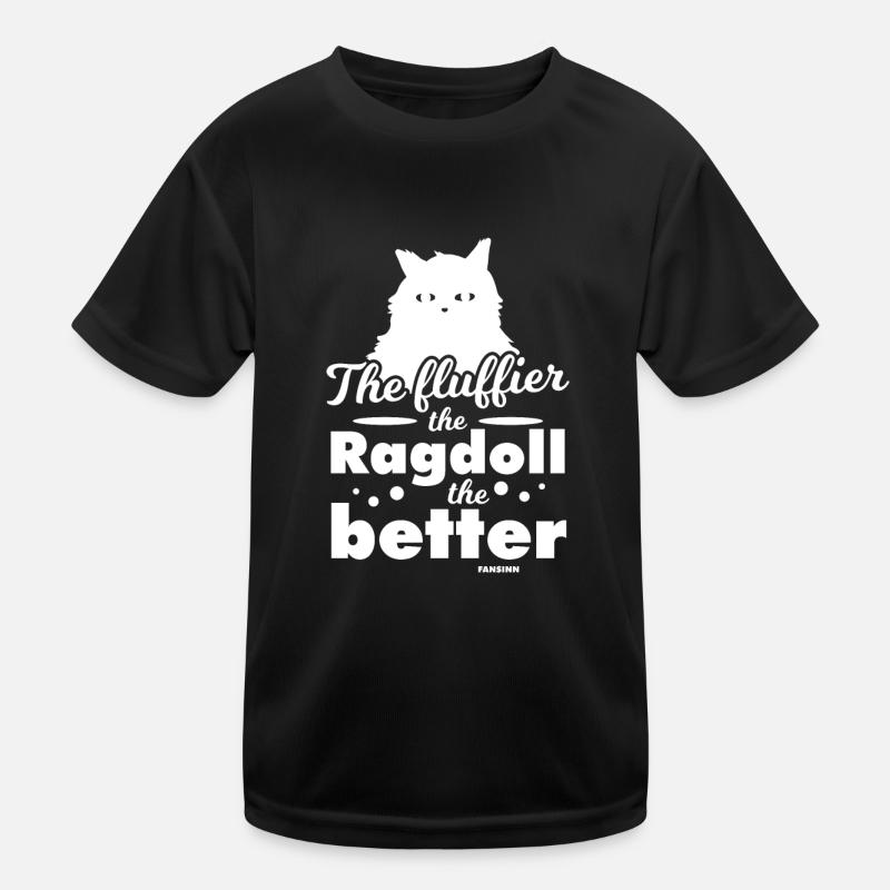 niedliche Katze Ragdoll-Katze Katzendame Kinder Funktions-T-Shirt