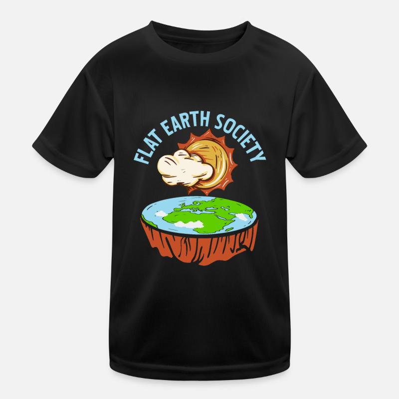 Designs rétro impressionnants de la FLAT Earth Society T-shirt sport Enfant