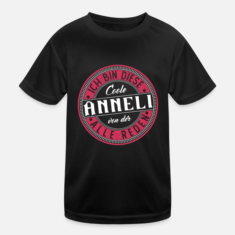 Anneli Geschenkidee Geschenk Geburtstag Kinder Funktions-T-Shirt