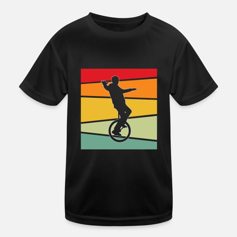 Rétro monocycle T-shirt sport Enfant