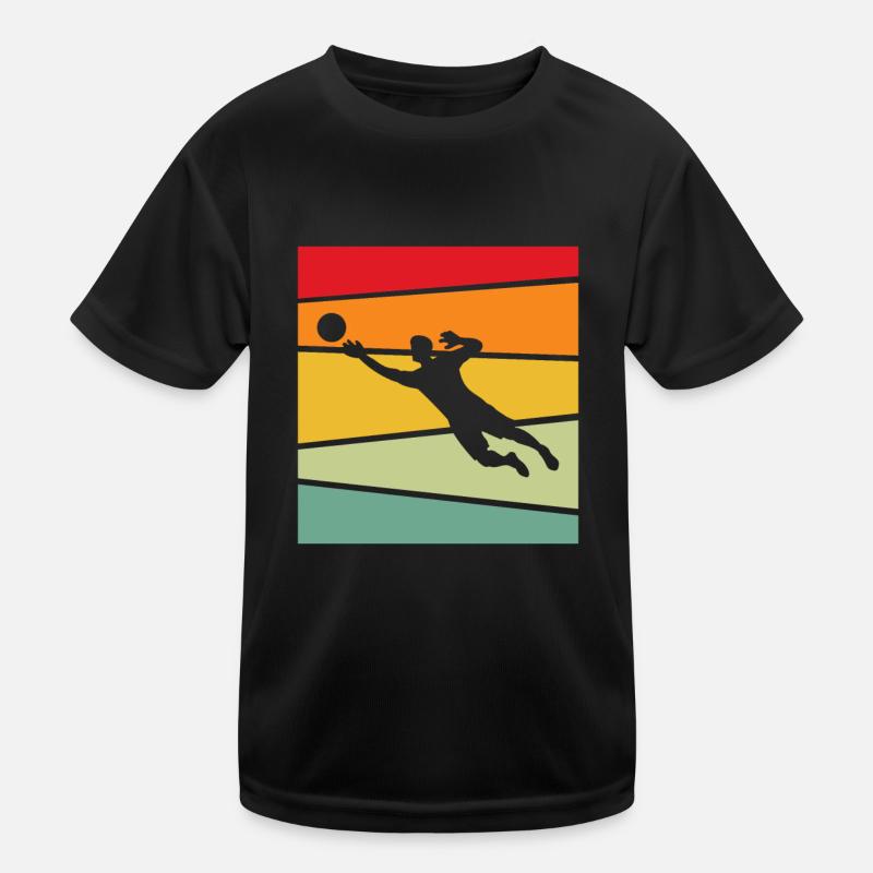 Torwart Retro Kinder Funktions-T-Shirt