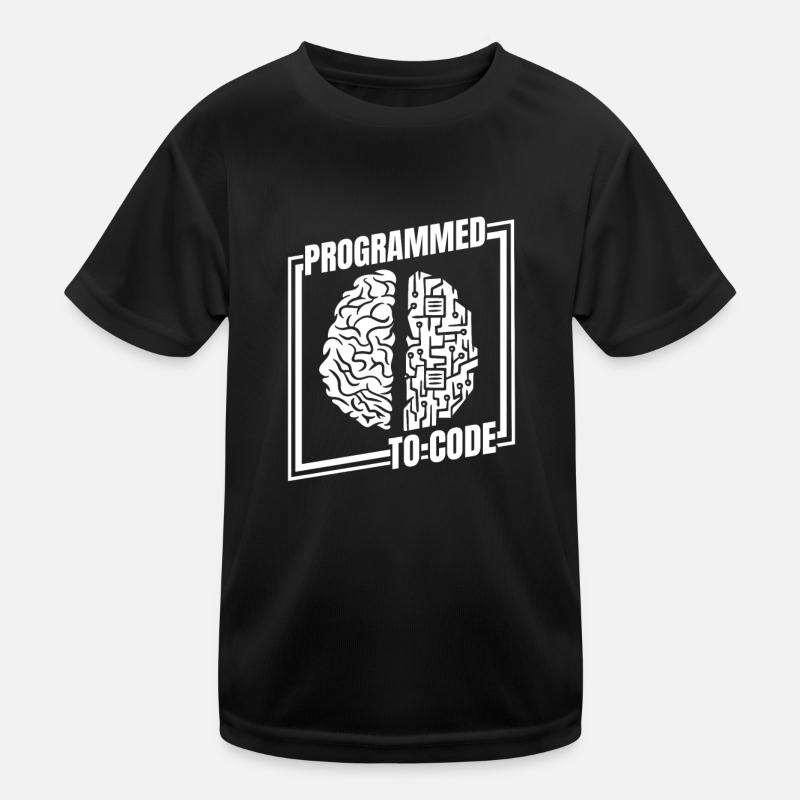 Entwickler Coder Programmierer Witzig - Kinder Funktions-T-Shirt - Schwarz