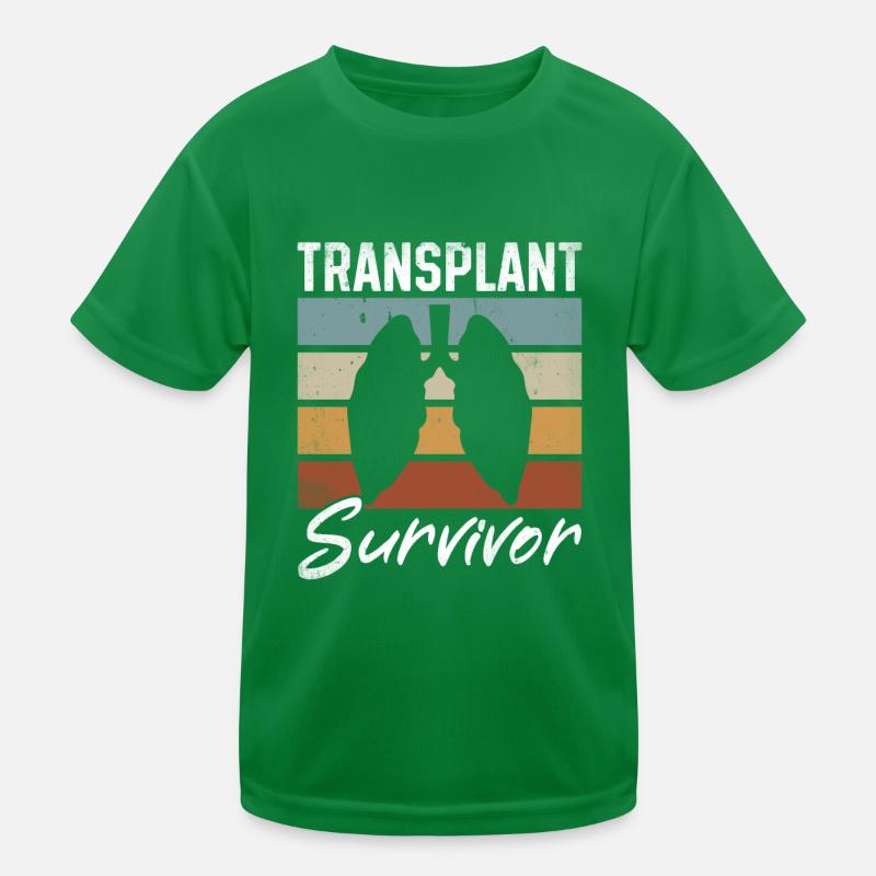Lung Collapses Donor Lung Survivor Vintage Kids Functional T-Shirt