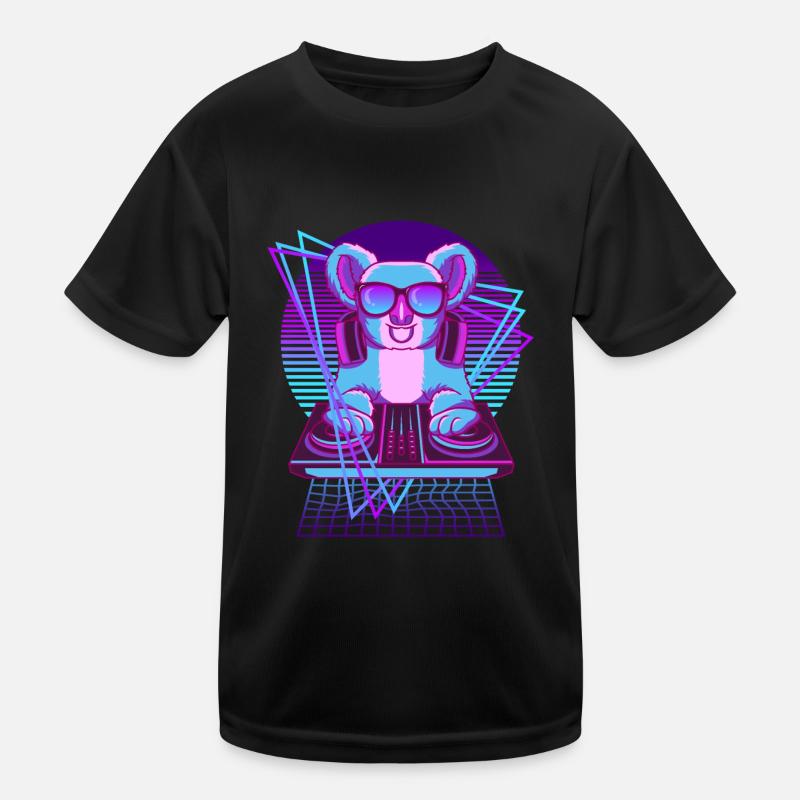 Party Musik Techno Koala Vaporwave DJ Koala Kinder Funktions-T-Shirt