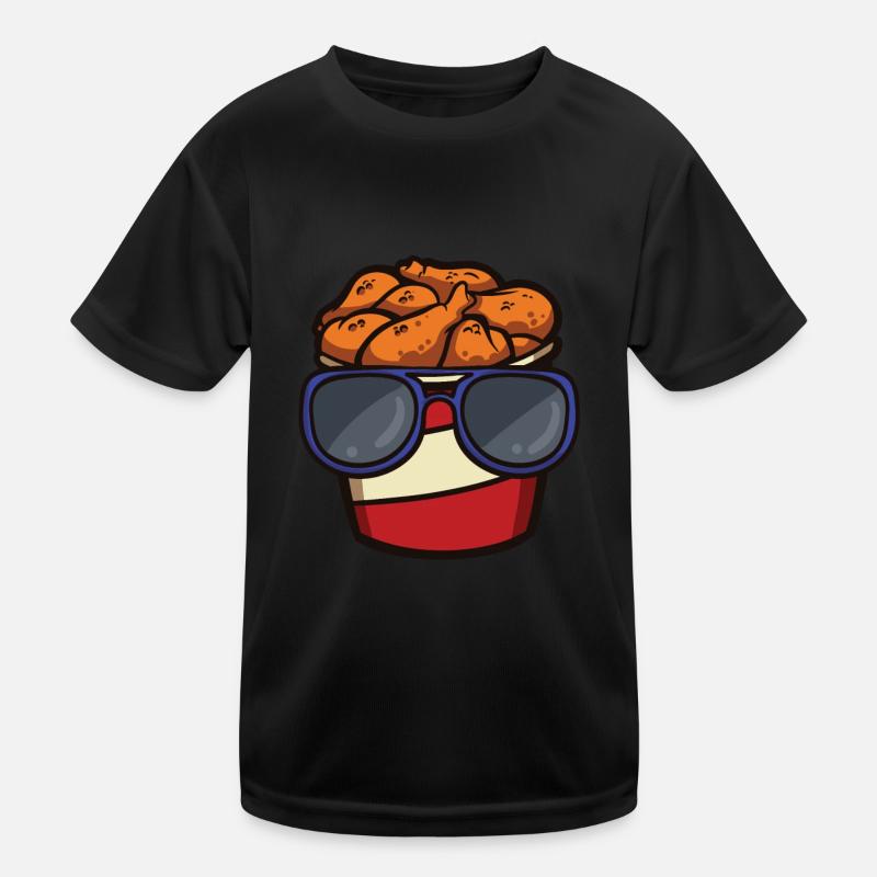 Fried Chicken Bucket Mit Kinder Funktions-T-Shirt
