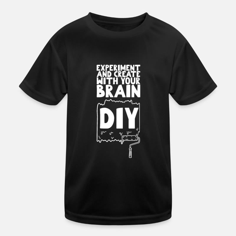 DIY Experiment and Create with Your Brain Kinder Funktions-T-Shirt