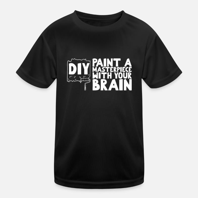 DIY Paint a Masterpiece with Your Brain Kids Functional T-Shirt