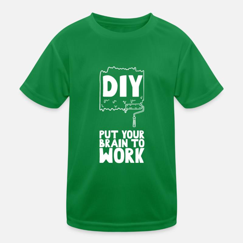 DIY Put Your Brain to Work Kinder Funktions-T-Shirt