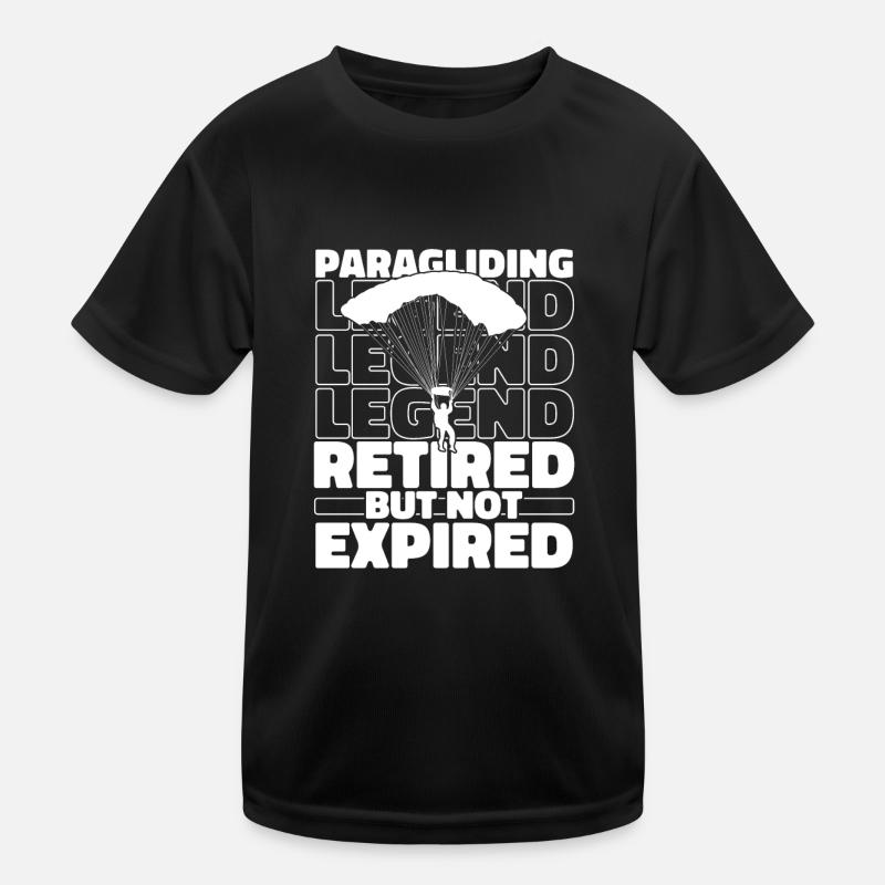 Paragleiter Paragleiten Rentner Kinder Funktions-T-Shirt