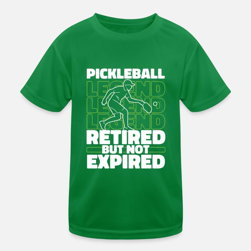 Pickleball Rentner Kinder Funktions-T-Shirt