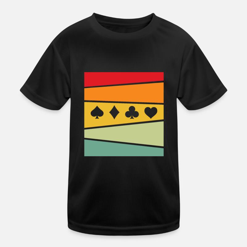 Poker Retro Kids Functional T-Shirt