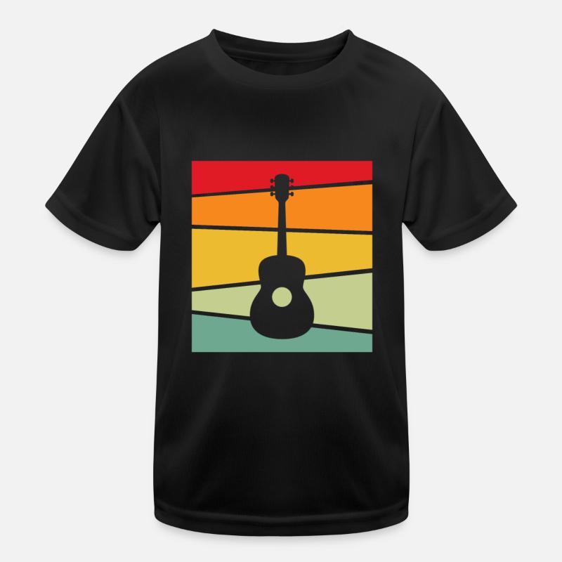 Gitarre Retro Kinder Funktions-T-Shirt