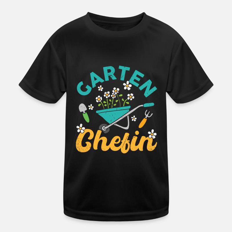 Gartenchefin Garten Chefin Gärtner Gärtnerin Kinder Funktions-T-Shirt