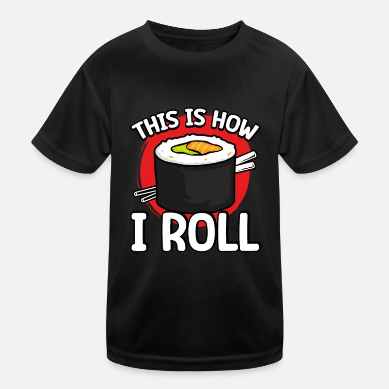 Sushi ästhetischer Stil Kinder Funktions-T-Shirt